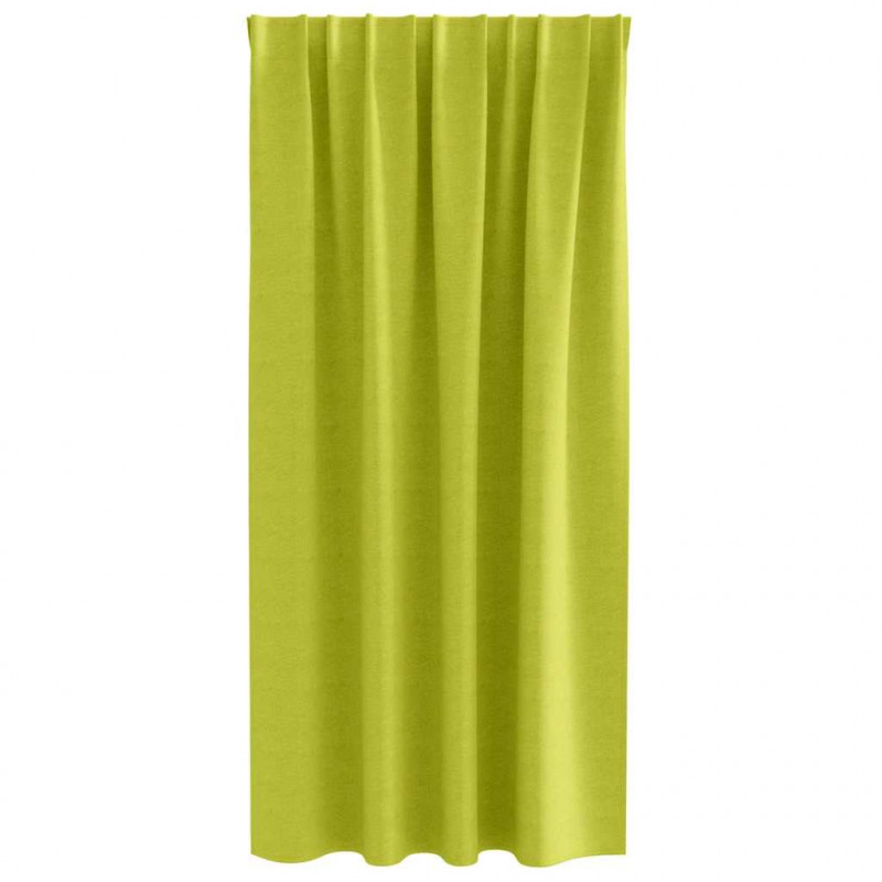 Firany blackout z kółkami 2 pcs Zielony 175 x 140 cm Poliester