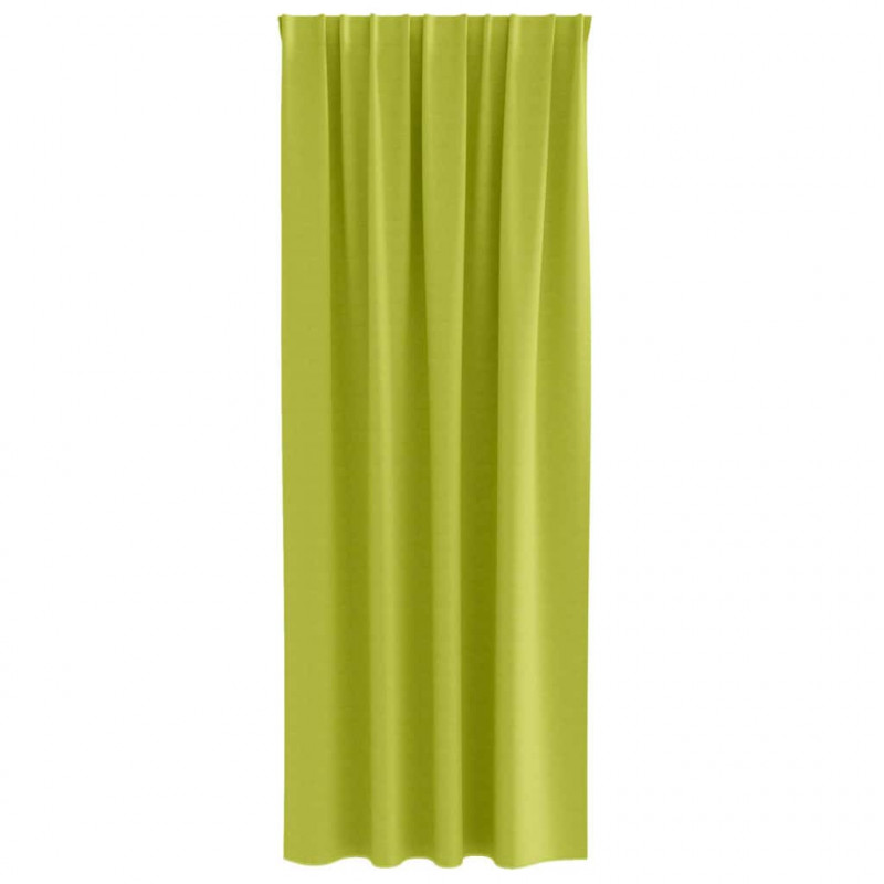 Firany blackout z kółkami 2 pcs Zielony 245 x 140 cm Poliester