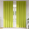 Firany blackout z kółkami 2 pcs Zielony 260 x 140 cm Poliester