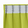 Firany blackout z kółkami 2 pcs Zielony 260 x 140 cm Poliester