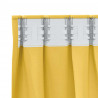 Firany blackout z kółkami 2 pcs Musztardowy Żółty 245 x 140 cm