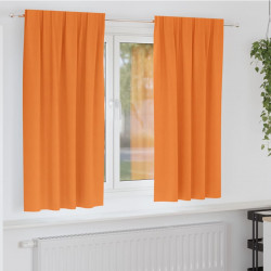 Firany blackout z kółkami 2 pcs Pomarańczowy 175 x 140 cm
