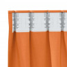 Firany blackout z kółkami 2 pcs Pomarańczowy 175 x 140 cm