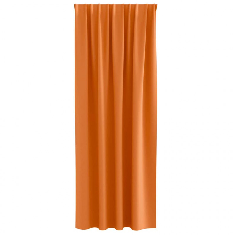 Firany blackout z kółkami 2 pcs Jasnopomarańczowy 245 x 140 cm
