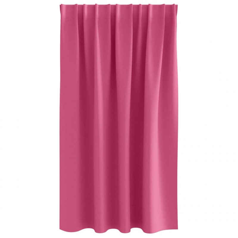 Firany blackout z kółkami 2 pcs Jasnoróżowy 140 x 140 cm