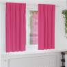 Firany blackout z kółkami 2 pcs Jasnoróżowy 175 x 140 cm
