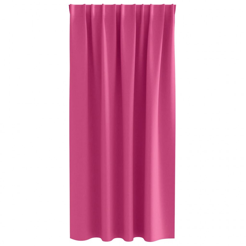 Firany blackout z kółkami 2 pcs Jasnoróżowy 175 x 140 cm