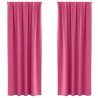 Firany blackout z kółkami 2 pcs Jasnoróżowy 225 x 140 cm