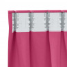 Firany blackout z kółkami 2 pcs Jasnoróżowy 225 x 140 cm