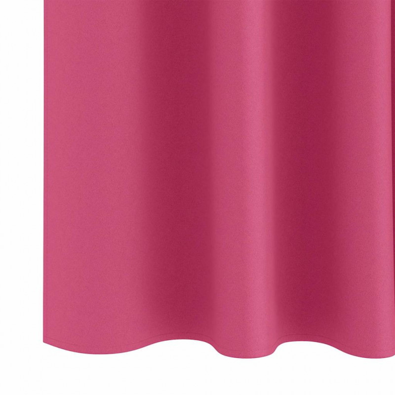 Firany blackout z kółkami 2 pcs Jasnoróżowy 260 x 140 cm