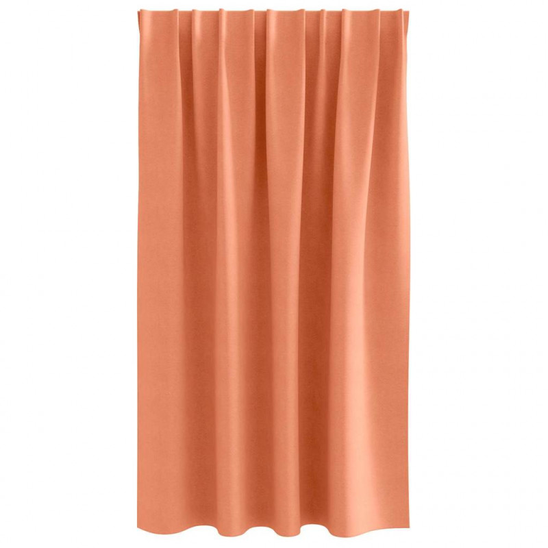 Firany blackout z kółkami 2 pcs terakota 140 x 140 cm Poliester