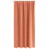Firany blackout z kółkami 2 pcs terakota 175 x 140 cm Poliester