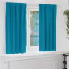Firany blackout z kółkami 2 pcs Turkusowy 175 x 140 cm