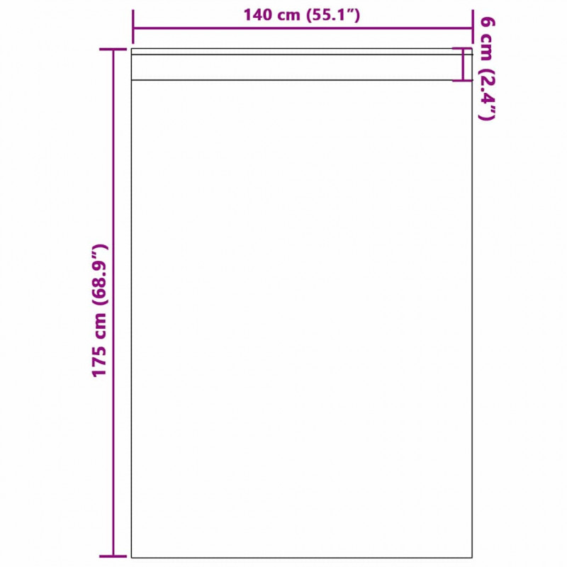 Firany blackout z kółkami 2 pcs Turkusowy 175 x 140 cm