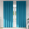 Firany blackout z kółkami 2 pcs Turkusowy 260 x 140 cm
