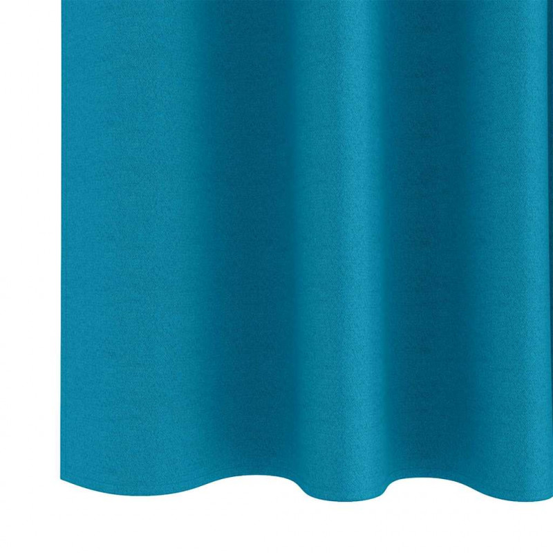 Firany blackout z kółkami 2 pcs Turkusowy 260 x 140 cm