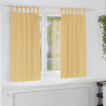 Firany blackout z kółkami 2 pcs Beżowy 175 x 140 cm Poliester