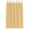 Firany blackout z kółkami 2 pcs Beżowy 175 x 140 cm Poliester