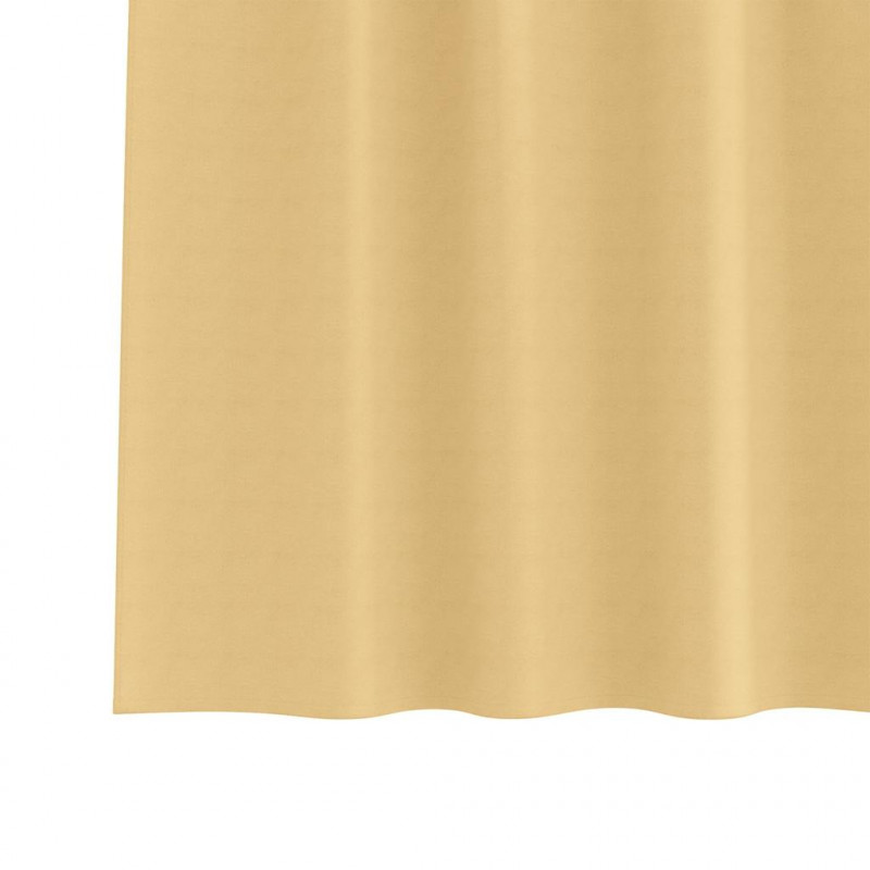Firany blackout z kółkami 2 pcs Beżowy 175 x 140 cm Poliester