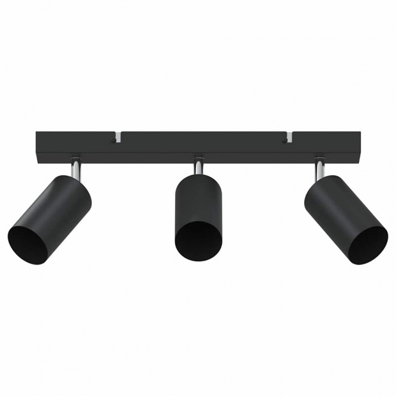 Reflektor sufitowy Z reflektorami Czarny 38 x 6 x 16 cm Metal