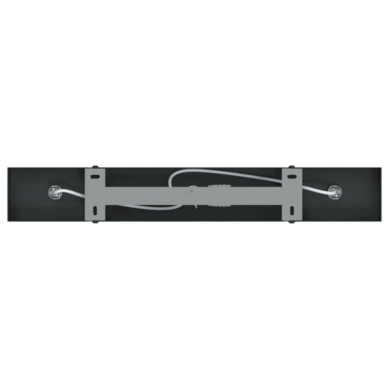 Reflektor sufitowy Z reflektorami Czarny 38 x 6 x 16 cm Metal