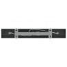 Reflektor sufitowy Z reflektorami Czarny 38 x 6 x 16 cm Metal