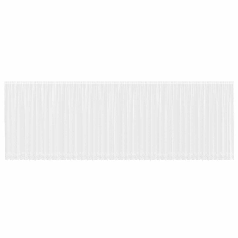 Firanka Koronkowa z zasłonami Biały 200 x 1200 cm Poliester