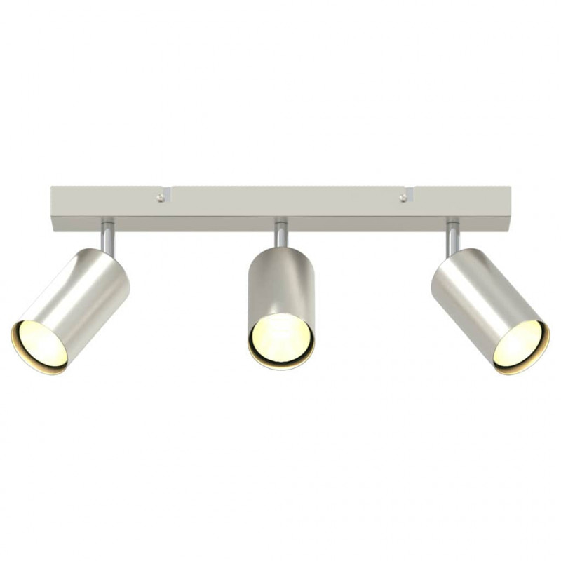 Reflektor sufitowy Z reflektorami Nikiel 38 x 6 x 16 cm Metal