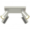 Reflektor sufitowy Z reflektorami Nikiel 26 x 26 x 16 cm Metal