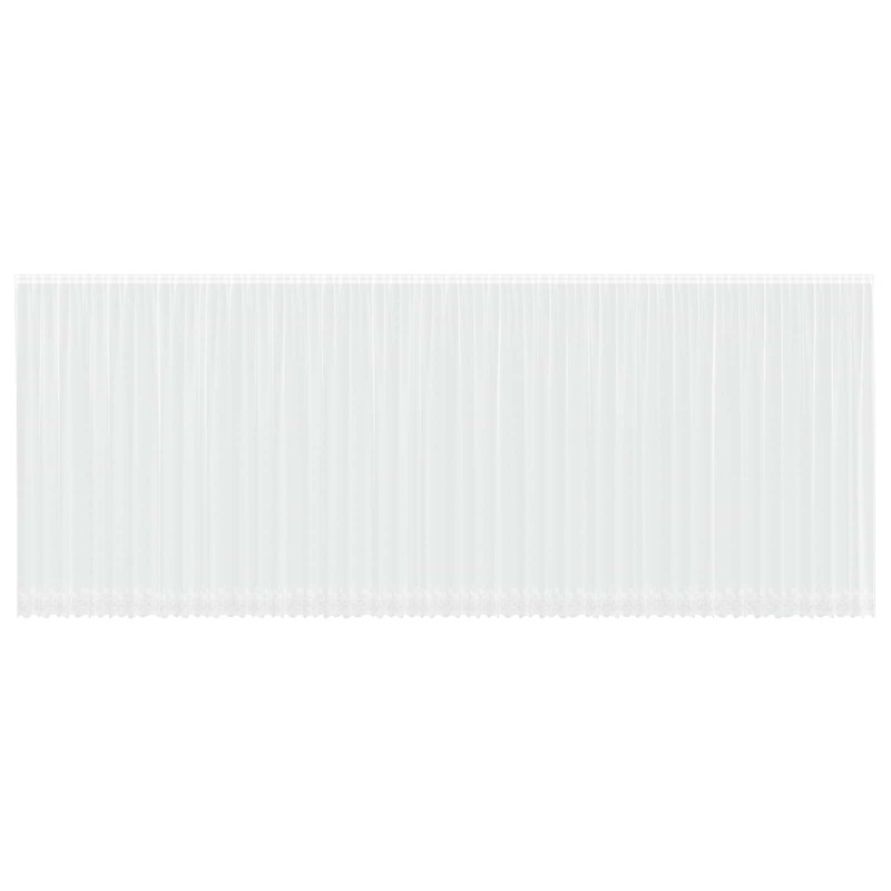 Firanka Koronkowa z zasłonami Biały 1200 x 300 cm Poliester