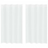 Firany Voile z zasłonami 2 pcs Biały 175 x 140 cm Poliester