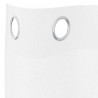 Firany Voile z zasłonami 2 pcs Biały 175 x 140 cm Poliester