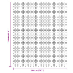 Mata podłogowa na kemping, zielona, 2,5x2 m