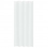 Firany Voile z zasłonami 2 pcs Biały 225 x 140 cm Poliester