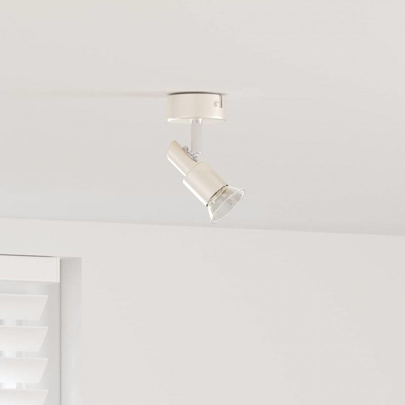Reflektor sufitowy Z reflektorami Nikiel 8 x 8 x 10,5 cm Stal