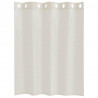 Firany Voile z zasłonami 2 pcs Kremowy 140 x 140 cm Poliester