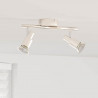 Reflektor sufitowy Z reflektorami Nikiel 25,5 x 8 x 11 cm Stal