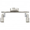Reflektor sufitowy Z reflektorami Nikiel 25,5 x 8 x 11 cm Stal