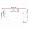 Reflektor sufitowy Z reflektorami Nikiel 25,5 x 8 x 11 cm Stal