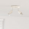 Reflektor sufitowy Z reflektorami Nikiel 12 x 8 cm Stal