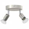 Reflektor sufitowy Z reflektorami Nikiel 12 x 8 cm Stal