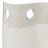 Firany Voile z zasłonami 2 pcs Kremowy 225 x 140 cm Poliester