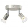 Reflektor sufitowy Z reflektorami Nikiel 12 x 8 cm Stal