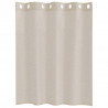 Firany Voile z zasłonami 2 pcs piaskowy 140 x 140 cm Poliester
