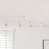 Reflektor sufitowy Z reflektorami Nikiel 70 x 9 x 12,5 cm Stal