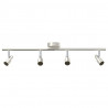 Reflektor sufitowy Z reflektorami Nikiel 70 x 9 x 12,5 cm Stal