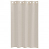 Firany Voile z zasłonami 2 pcs piaskowy 175 x 140 cm Poliester