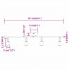 Reflektor sufitowy Z reflektorami Nikiel 70 x 9 x 12,5 cm Stal
