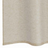 Firany Voile z zasłonami 2 pcs piaskowy 245 x 140 cm Poliester