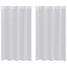 Firany Voile 2 pcs Jasnoszary 175 x 140 cm Poliester